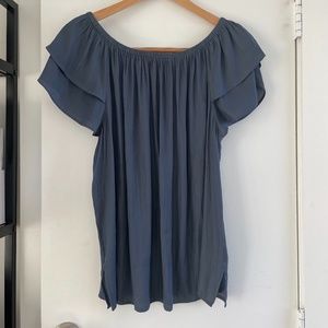 LOFT Navy Top